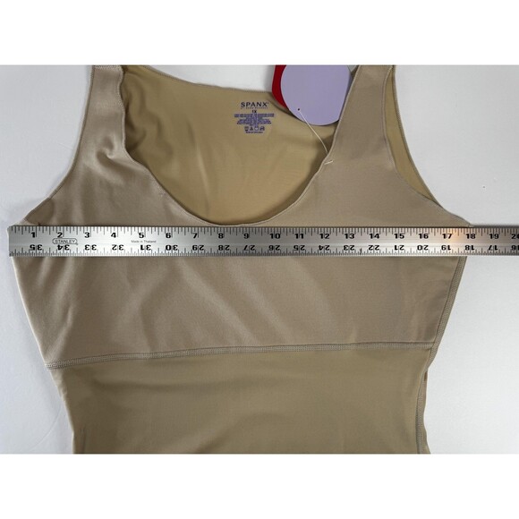 Spanx Hide & Sleek Cami Shapewear Womens 1X Beige Moisture Wicking Tank Top - Picture 8 of 9